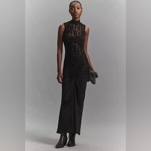 Delfi Collective Addison Sheer Lace Maxi Dress